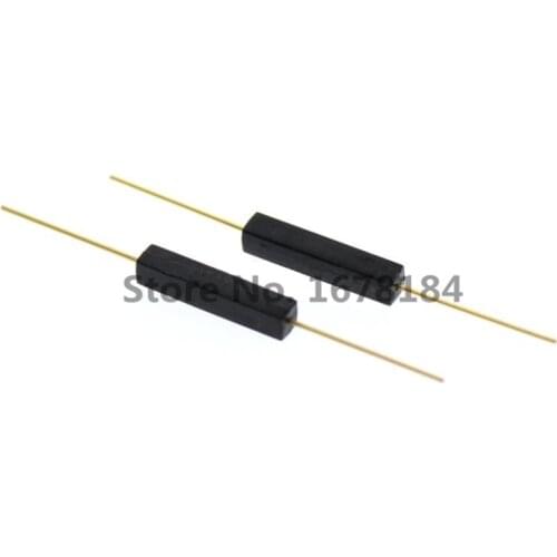 100 PCS Plastic Type Reed Switch 2 * 14 Normally Open Magnetic Control Switch GPS-14A Anti-Vibration/Damage Contact For Sensors