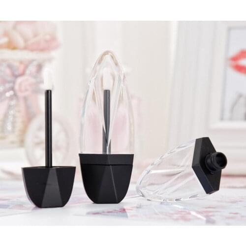 7ML Rhombus Lip Gloss Refilable Bottle Mini Empty Lip Glaze Lipgloss Tubes Wholesale Plastic Makeup Cosmetic Beauty Container