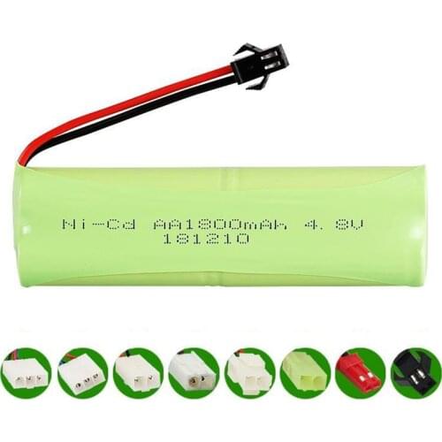 4.8v 1800mah Battery NI-CD Battery 4.8v AA Battery 4.8v battery pack 4.8v 1800mah for RC Car toy Boat model RC toy H model