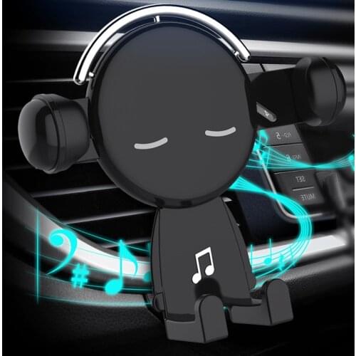 Car Phone Holder Music Boy Fashion Styling Design Car Mobile Stand Air Outlet Car Accessories Universal Car Bracket Car Interior