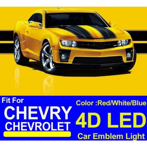 Car Logo Emlem 4D LED Light Trunk Rear Boot Badge Accessory 17*5.5CM for Chevrolet Chevry CRUZE Malibu EPICA CAPTIVA AVEO LOVR
