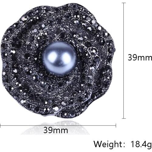 Beadsland Pearl flower Alloy Brooch Fashion Accessories
