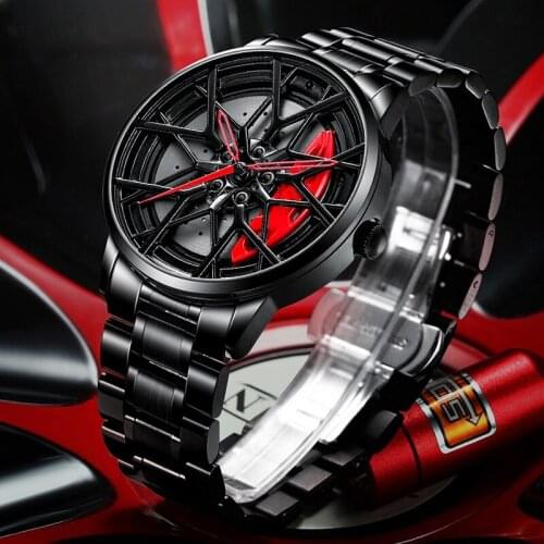 Wheel Hub watch special design sports car rim watches waterproof creative Relogio Masculino 2021 Watch men wristwatch