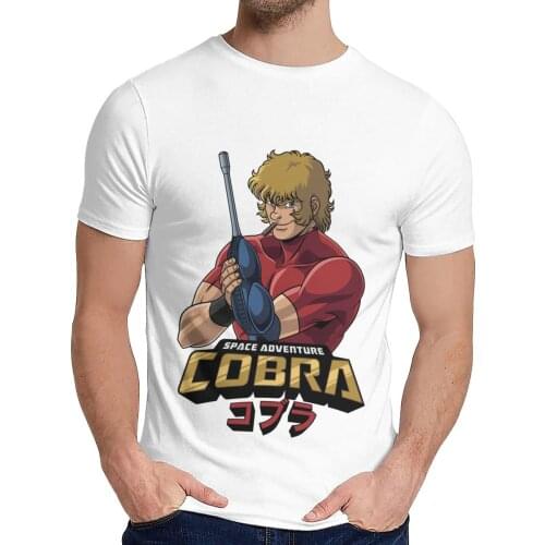 Unique Design Cobra Space Adventure T shirt For Men Stylish Great Camiseta Classic Round Neck