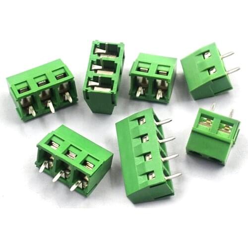 5pcs KF127 5.00MM 2P 3P 4P Terminal post KF127 2P 3P spacing 5.0MM can be spliced screw type 300V / 10A