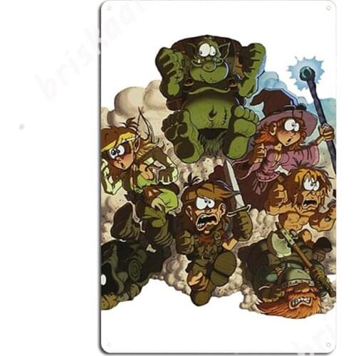 Naheulbeuk Metal Signs Club Party Mural Vintage Wall Decor Tin sign Posters