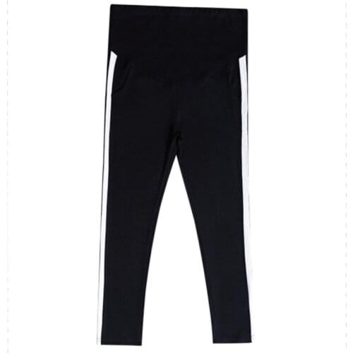 Fashion Maternity Pants High Waist Belly Sports Casual Trousers Clothes for Pregnant Women Adjustable Waist Pregnancy Trousers