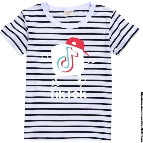 Tik Tok New Children Clothes Tik Tok Kids T shirt Tee for Boys Girls Cotton Short Sleeve T-Shirt Tee Summer Tops Toddler Infant