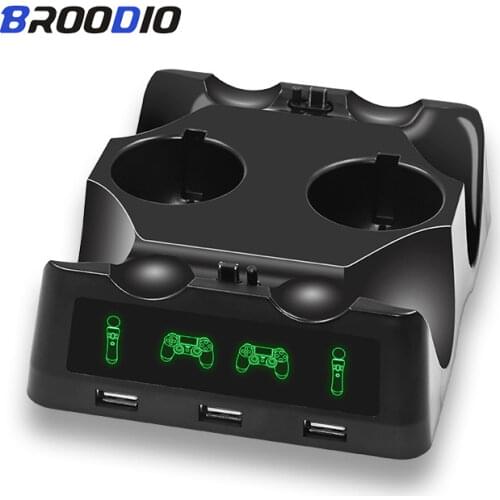 Suitable For PS4 Controller Switch Charger Mini PS4 Stand Battery Gamepad Charger Dock Station Playstation 4 PS Move Controller