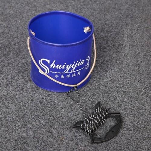 18cm Portable Foldable EVA Bucket Shrink Carp Fishing Accessories Fishing Gear Rotary Fish Water Storage Pescado