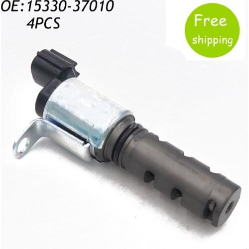 4PCS 15330-37010 Camshaft Timing Oil Control Valve For Toyota COROLLA PRIUS CAMRY RAV4 SIENNA MATRIX For LEXUS CT200H For Scion