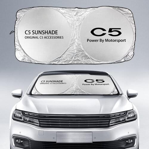 Car Windshield Sun Shade Cover For Citroen C5 2.3 3.0 1.6T 1.8T 350THP 360THP CVVT Aircross SUV Accessories Anti UV Reflector