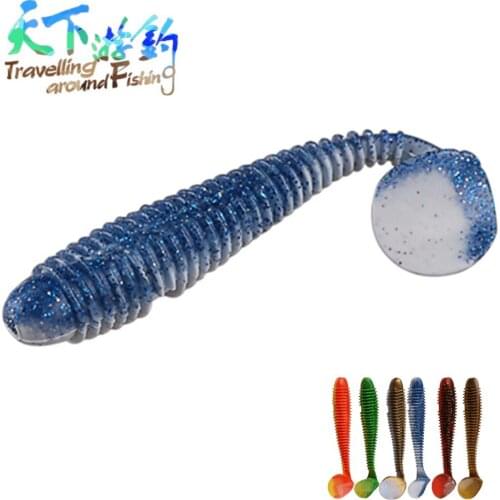 TAF 6.5cm/2.7g 9cm/7.7g Soft Fishing Lure Silicone Isca Artificial Soft Baits T Tail Leurre for Carp Fishing Wobblers Pesca