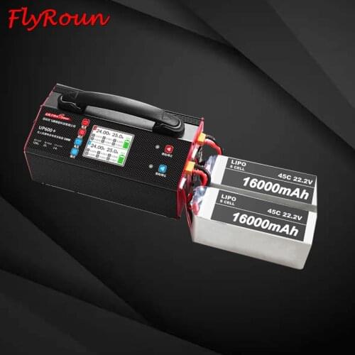 Ultra Power UP600+ Dual Channels 2-6S LiPo LiHV Charger for Big Drones max 1200W charge 80W discharge RC UAV Drone Model Lipo/Li