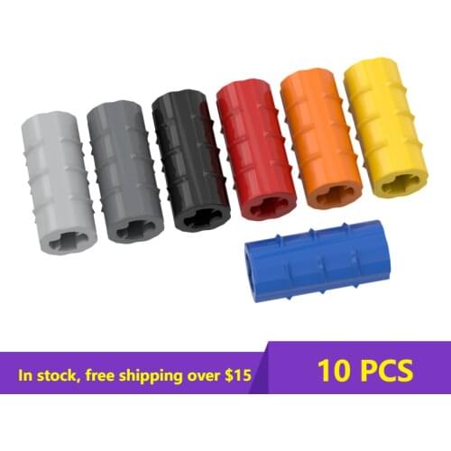10PCS Bricks 6538 59443 Shaft Connector Brick Changeover Building Blocks Parts Classic Brand Kids Educational High-Tech Toys