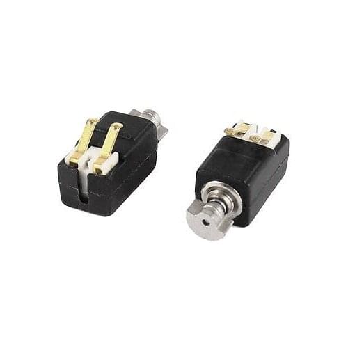 5.0mmx5.2mmx8.2mm Black DC3V 2000RPM Miniature Electric Vibration Motor 2 Pcs