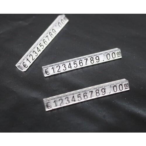20Pieces/Lot 45x5x5mm Jewelry Watches Garment Euro Price Card Tags