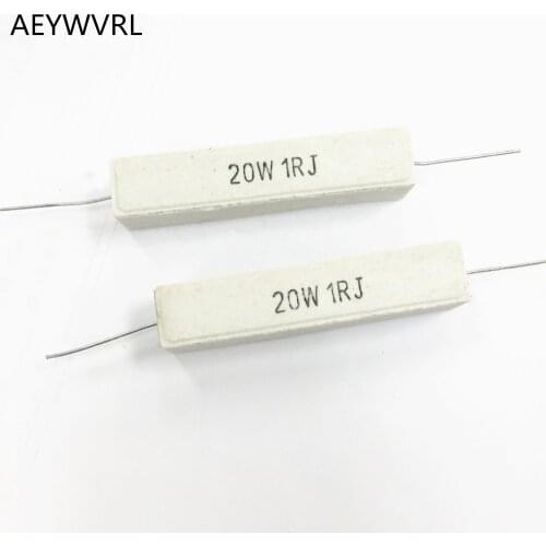 20W 0.1R 1R 2R 3.3R 5R 6.8R 8R 8.2R 10R 12R 15R 20R 47R 100R 200R 1K 2K 10K Ohm/Kohm cement resistor cement resistors resistance