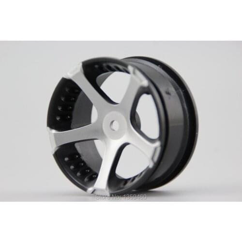4pcs 1/10 Touring&Drift Wheel Rim W5S5S (Painting Silver) 3mm offset fits for 1:10 Touring&Drift Car 1/10 Rim 10709