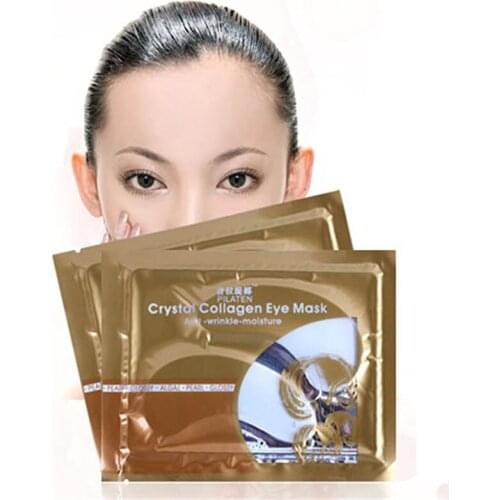 5pairs/lot Crystal Collagen Eye Mask Eye Patch Dark Circles Patches Anti-Aging Anti-Puffiness Whitening Skin Care Free