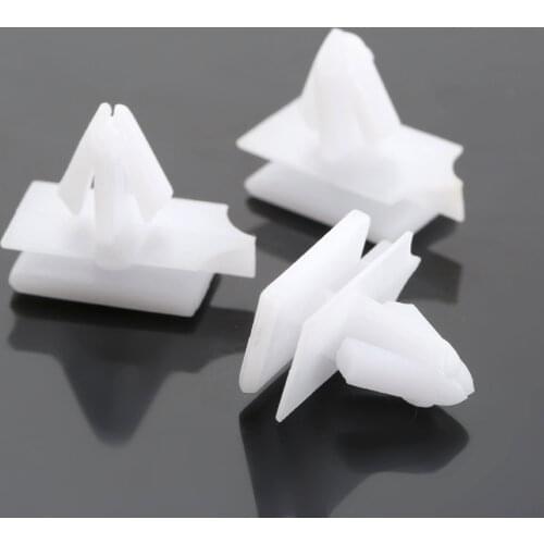 50Pcs/lot Auto Nylon Rocker Moulding Retainer Fastener Car Clips 11mm Hole 10323057 ForGM Pontiac Grand Prix Fender Bumper Rivet