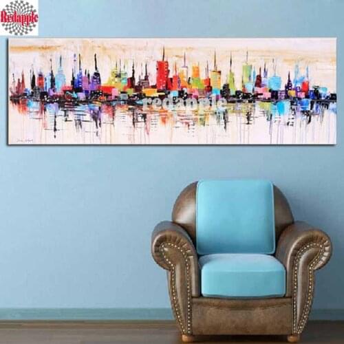 5D DIY Diamond Painting Diamond Embroidery New York City Picture of Rhinestone abstract Modern pattern mosaic Home Decoration