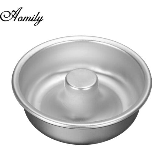 Aomily DIY Pudding Cake Mold Donut Pan Anodized Aluminum Alloy Mould Kitchen Bakery Baking Decoration Tin Ring Tools Bakeware