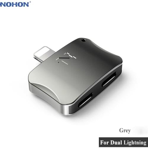 Nohon Headphone Jack Adapter Connector For Lightning iPhone X 8 8P 7 6 6S Plus For 8pin to 3.5mm Earphone Female Aux Audio Cable