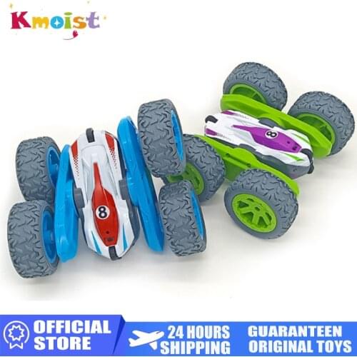 Remote Control Cars Stunt 2.4Ghz RC Car High Speed Flashing 3D Flip roll Green & Blue Electric Race Double S Toys Christmas gift