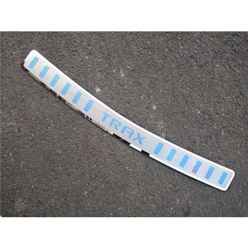 Stainless steel car Ultra-thin Rear Bumper Protector Sill Trunk Tread Plate Trim for Chevrolet Trax 2014-2018 Car styling
