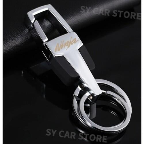 For KAWASAKI Ninja 400 650 300 250 250R Ninja H2R ZX14R ZX10R ZX6R Z1000SX Fashion motorcycle Accessories Metal Keyring Keychain