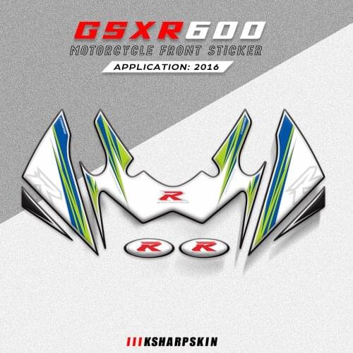 For Suzuki GSXR 600 750 2016 gsxr 750 Motorcycle Front Fairing Motor Number Board 3D Gel Protector pad Accessories