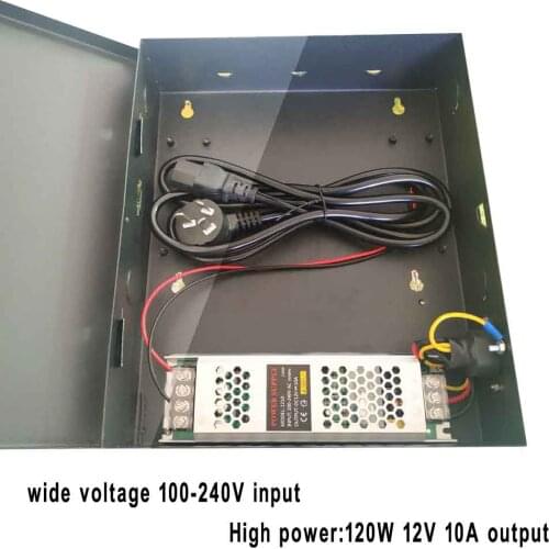 Access control board Power Supply AC100-240V input DC12V 10A output used for Access Control,without battery interface