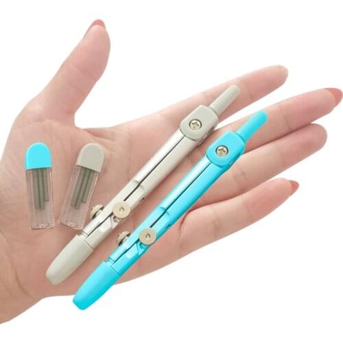 Pencil Compasses Drawing Tools Learning Bow Compass Portable Pair of Compasses For Math Drafting School Supplies