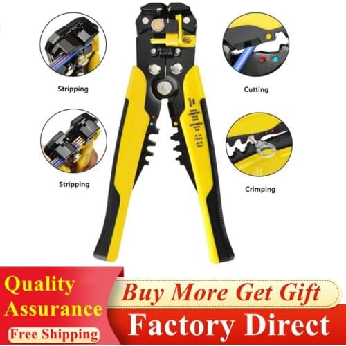 5In1 Multifunctional Combination Pliers Automatic Wire Stripper Crimper Cutter 02-6mm² Cable Stripping Cutting Crimping Tools