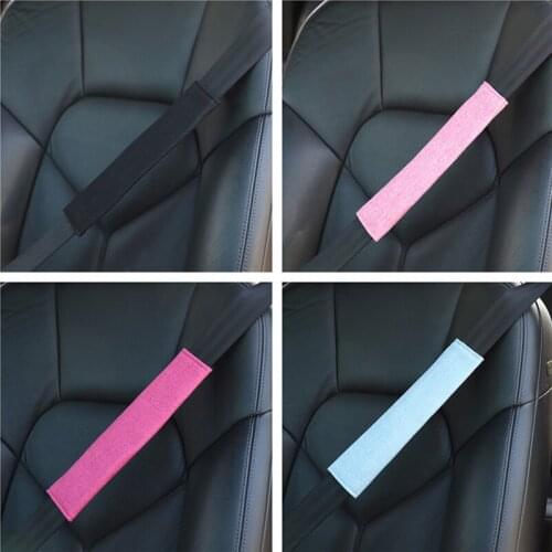 Car seat belt shoulder cover car trolley creative personality lengthened protective cover anti-stroke neck soft four seasons
