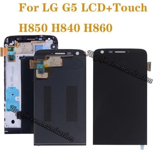 Original Display with Frame for LG G5 H850 H840 H860 LCD display Touch Screen Digitizer Assembly Replacement Parts