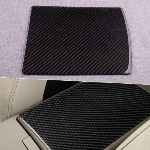 Interior Central Console Armrest Storage Box Panel Cover Trim Carbon Fiber Black Fit for Nissan 350Z 2006-2009 2005 2004 2003