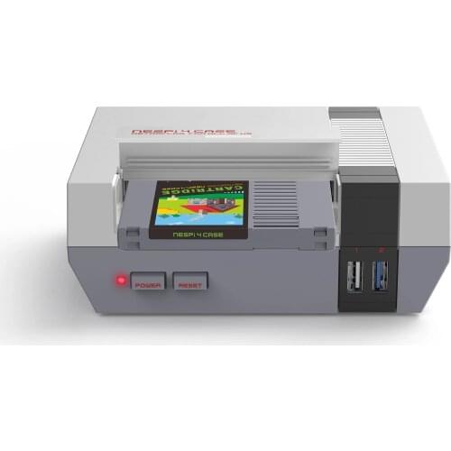 RETROFLAG Pi Case NESPi 4 Case with Safe Shutdown Safe Reset SSD Case USB-C Power Supply Cooling Fan for Raspberry Pi4