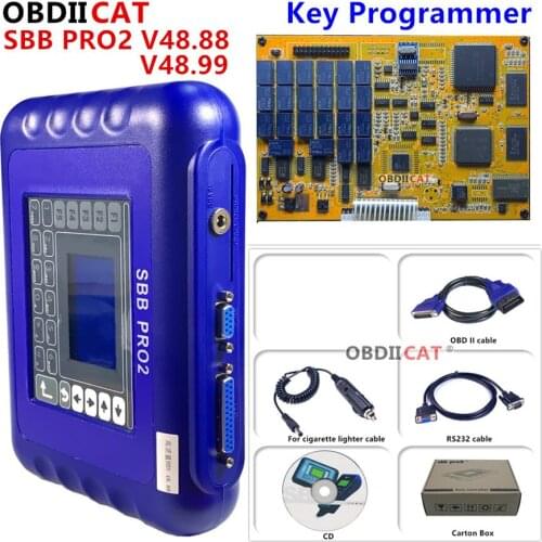 SBB Pro2 V48.99 Key Programmer SBB V48.88 No Tokens SBB PRO 2 48.99 Car Key Makers Auto Key Transponder Scanner No Tokens Limits