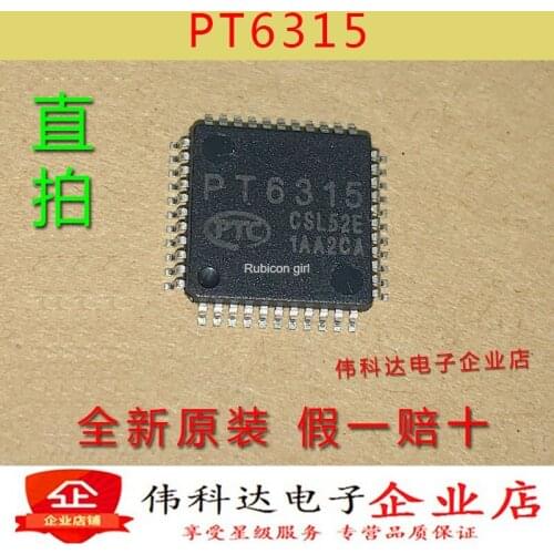 Brand new original PT6315 6315 LQFP-44 VFD driver/controller IC chip