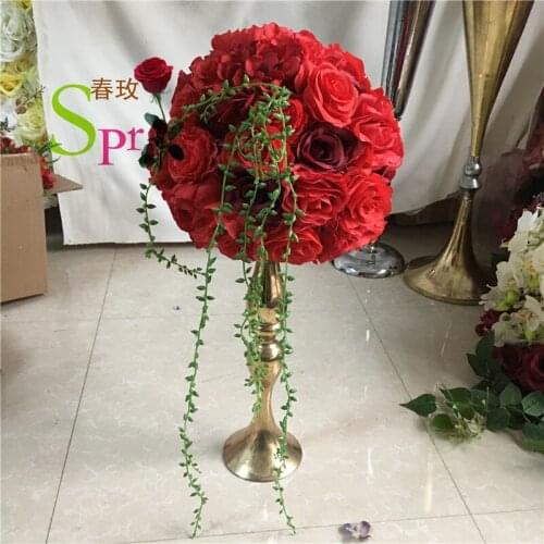 SPR 10pcs/lot Artifical flower ball centerpiecce decoration for hanging flower balls wedding