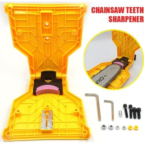 Chainsaw Teeth Sharpener Chain Saw Blade Teeth Portable Sharpen Chain Saw Bar-Mount Sharpening Stone Grinder Woodworking Tools