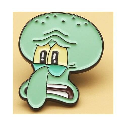 XM-funny Anime Metal Badge Cute Animation Cartoon Brooch Student School Bag Accessories Pin Anime Brooch
