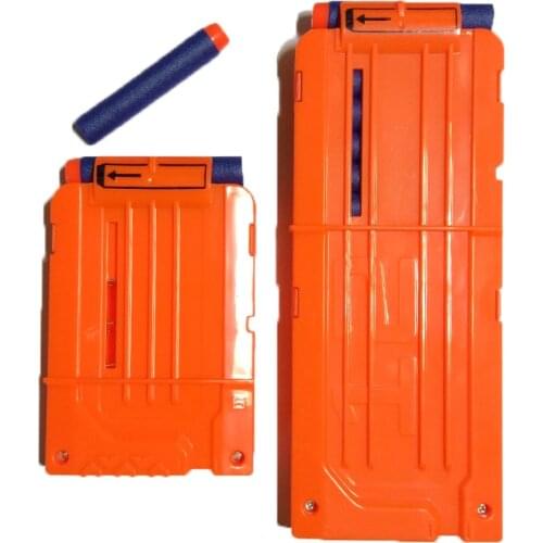 HongChi 6 or 12 Reload Clip Magazines Round Darts Replacement Plastic Magazines Toy Gun Soft Bullet Clip For Nerf N-Strike