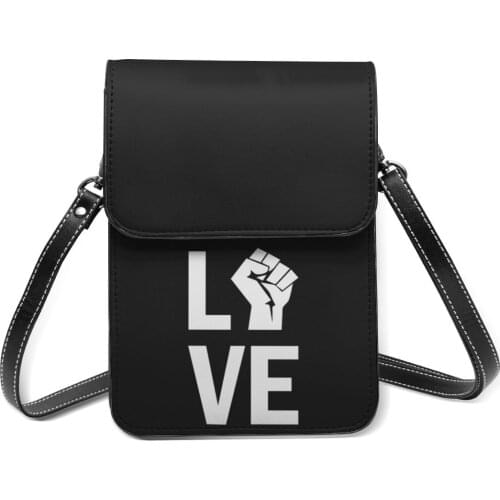 Heart Shoulder Bag Travel Female Mobile Phone Bag Fashion Stylish Leather Bags