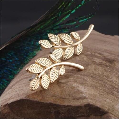 New fashion Flower branch small fresh simple leaf earrings For Women girl Accessories jewelry wholesale