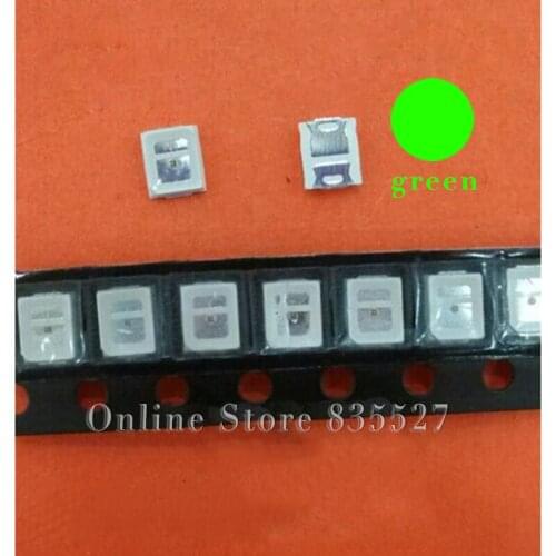 1000pcs/lot LED lamp beads green SMD 2835 0.2W Super highlight light-emitting diode