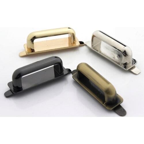 2pcs Bag Metal Anchor Arch Bridge Hanger hooks Connector Handbag Side Buckle Clips Bags Belts Strap Leather Crafts Hardware