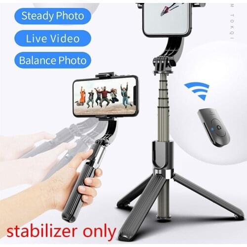 3D Stabilizer Smart Bluetooth Handheld Smooth Gimbal Phone Video Record Universal Wireless Selfie Stick Vlog Live Stream